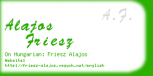 alajos friesz business card
